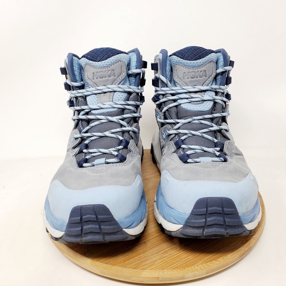 Hoka One One Kaha 2 GTX Shoes Womens 7 Blue Trail High Top Hike Comfort Sneaker - Picture 3 of 13